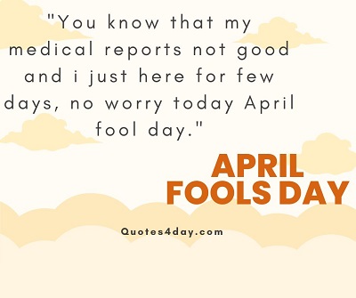 April Fool Day saying