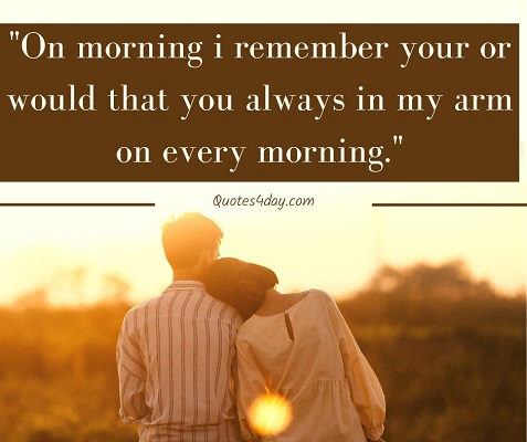 Saying for lover on morning