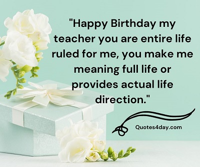 Teacher quotes on birthday 