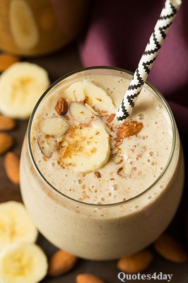 Fruit and almond drink