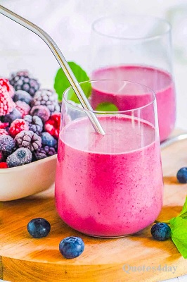 Fruit and berry vitamin cocktails